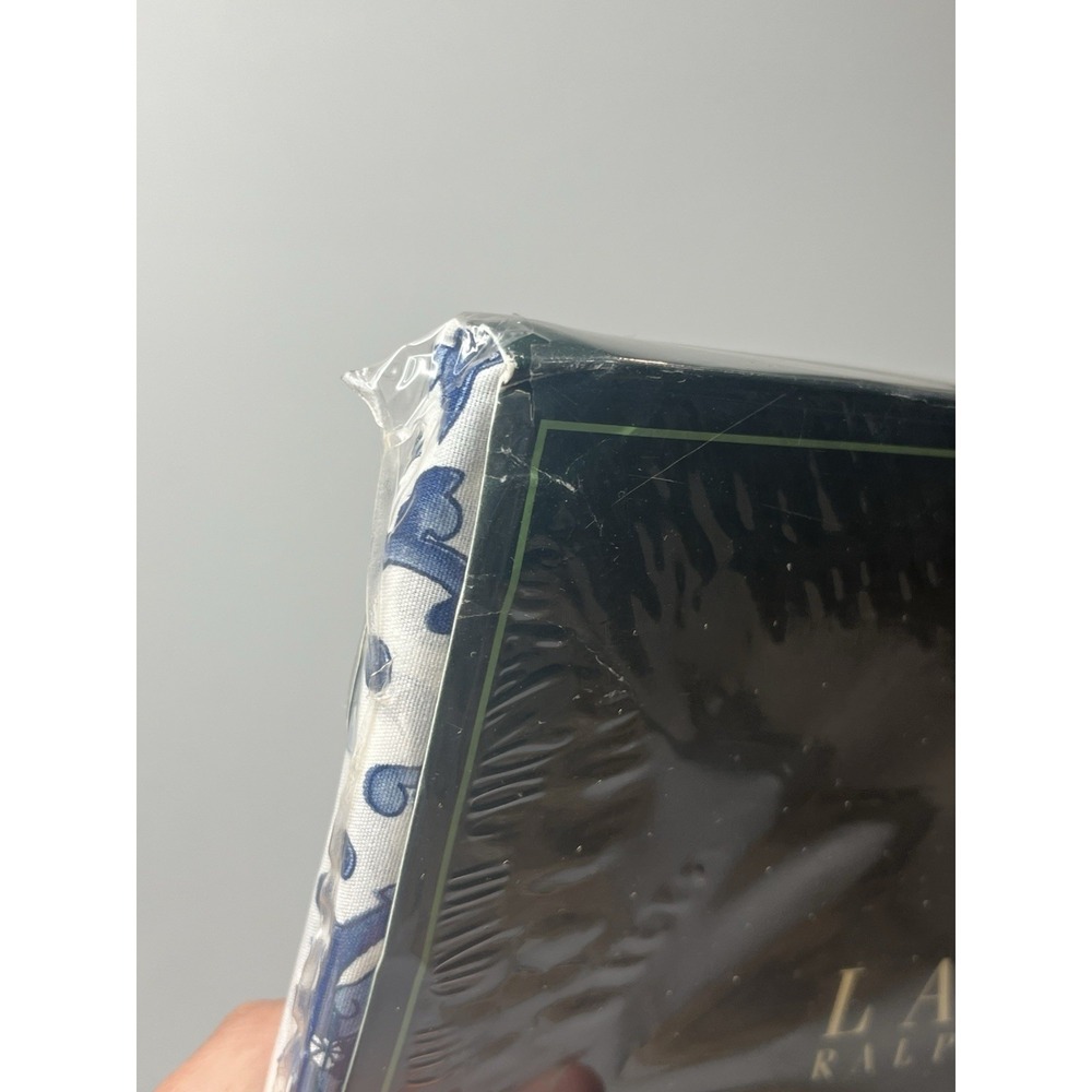 Ralph Lauren Porcelain Rosette Blue Floral Full Flat Sheet‎ New Old Stock - Picture 6 of 6